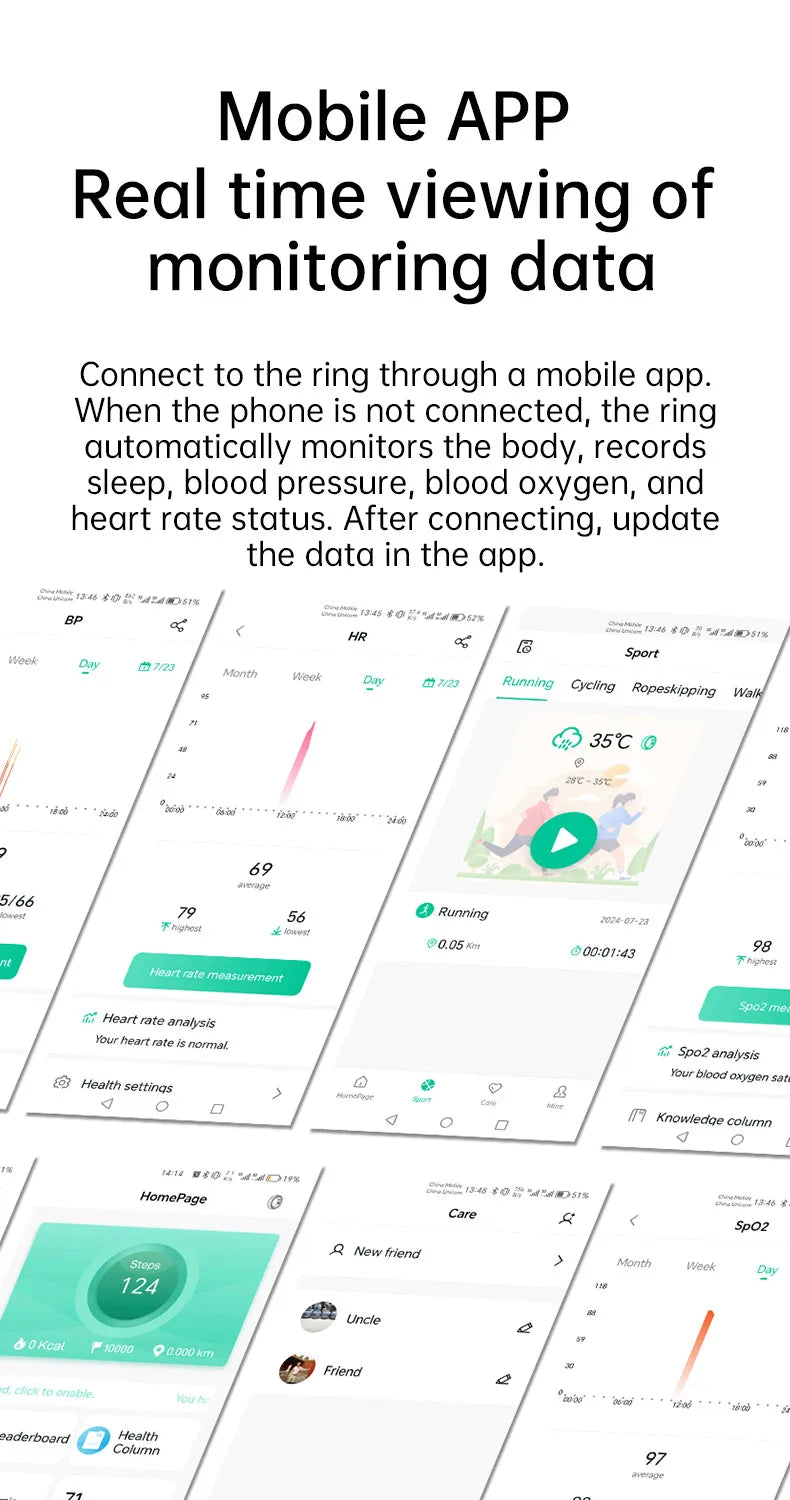 smarthealth R1000 Fitness Tracker Waterproof Connected Ring Man Remote Control Electronic Swimming Pool New Arrival Smartring