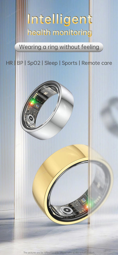 Smart Rings Steps Heart Rate Blood Oxygen Saturation Sleep Distance Calories IP68 Smart Ring Waterproof Multi-sport Mode Tracker