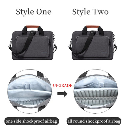 Men Laptop Bag 13.3 14 15.6 inch for Macbook Air Pro 13 15 16 HP Huawei Asus Acer Dell Xiaomi Lenovo Shoulder Handbags Briefcase