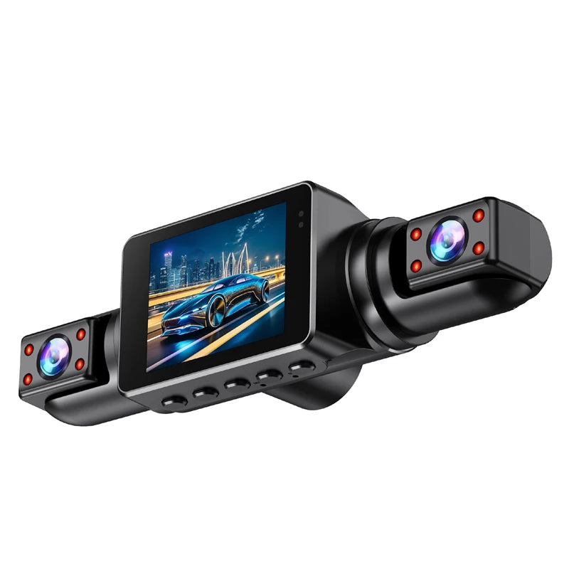 Dashcam Car Front and Rear 1080P 2inch IPS4-Channel Recording Video Recorder Car 4 Cameras Night Vision Recorder Black Box