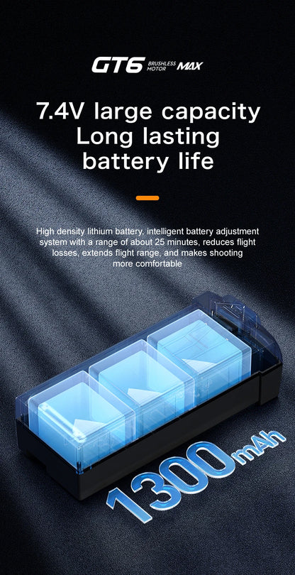 GT6 Professional Drone Long Range Flight Battery Quadcopter 4K HD Wifi Dron Aerial Photography Obstacle Avoidance Aircraft