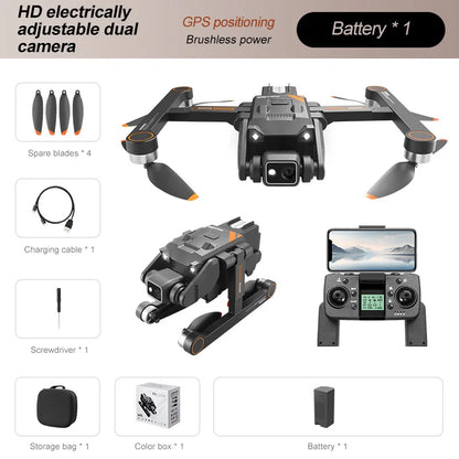 2025 RG700 PRO RC Drone Obstacle Avoidance Aerial photography 4K Dual Camera Quadcopter Gps Four-Axis Helicopter Drone Gift Toy