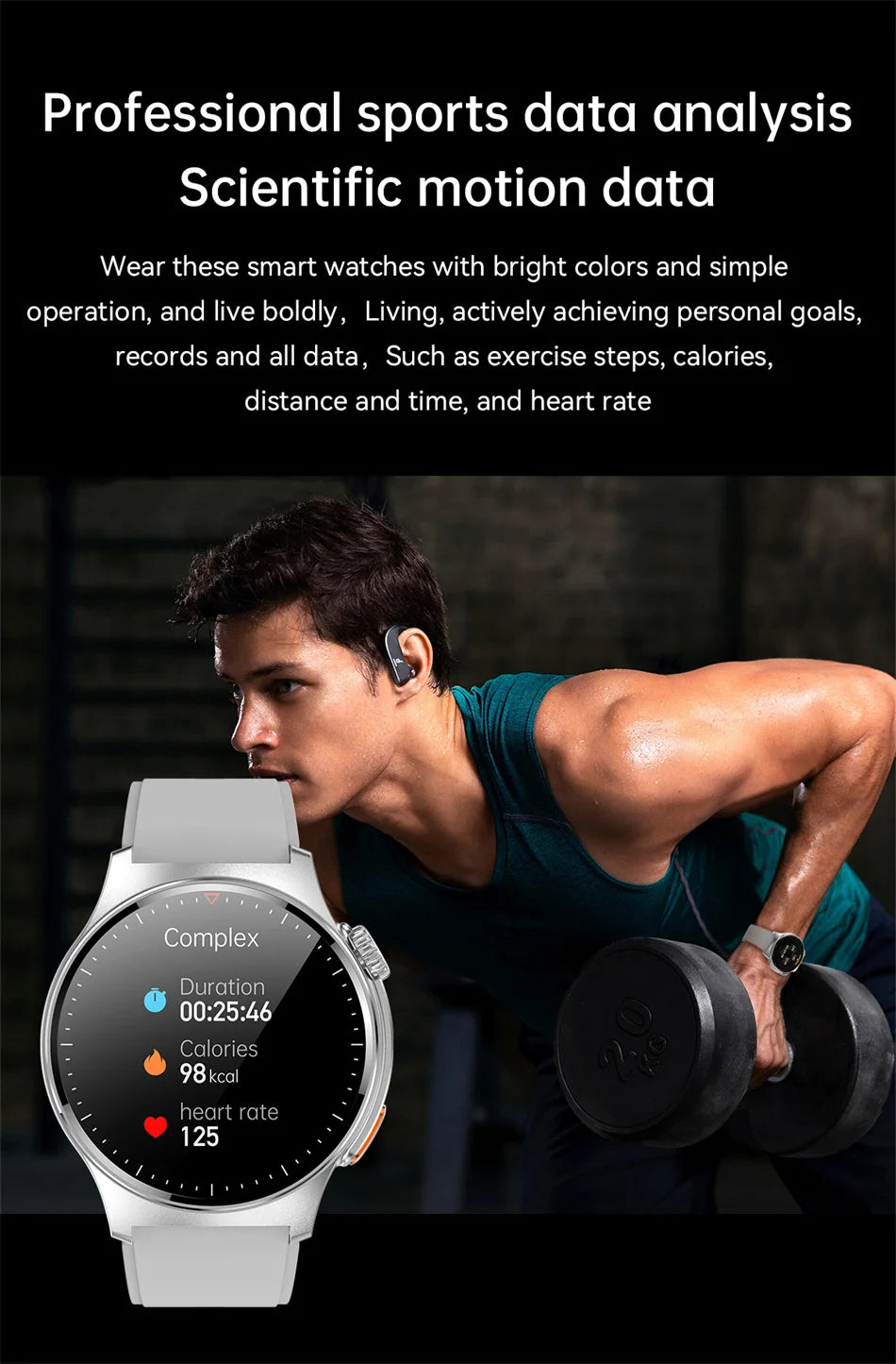Men's Bluetooth Call Smart Watch GPS Sports NFC Health Monitoring Weather Data Waterproof Smartwatch 2025 New