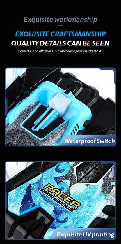 New RC Stunt Amphibious Stunt Off-road Electric Remote Control Vehicle Double-sided Tumbling Car Children's Lighting Toys Gifts