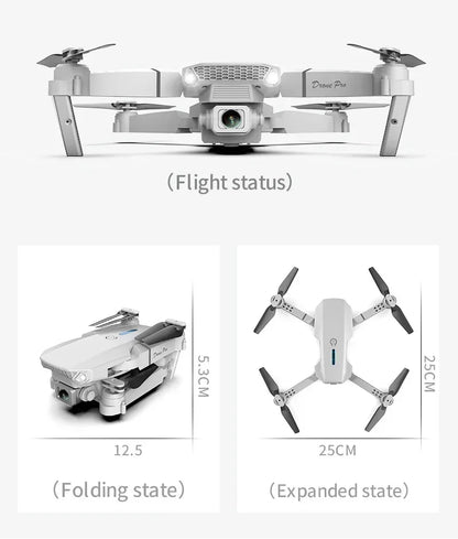 Foldable New E88 Pro RC Drone With 4K Professional 1080P Wide Angle Dual HD Camera WIFI FPV Quadcopter Height Hold