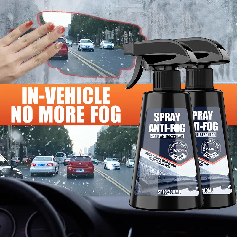 Car Glass Anti-Rain Spray Auto Water repellent Coating Agent Waterproof Rainproof Anti-fog Glass Cleaner Auto Windshield Clear