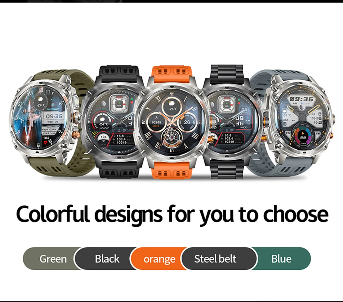 LIGE NEW Smart Watch Men 800mAh Large Battery Bluetooth Call IP67 Waterproof Smartwatch 100+Sport Health Monitor Smartwatches