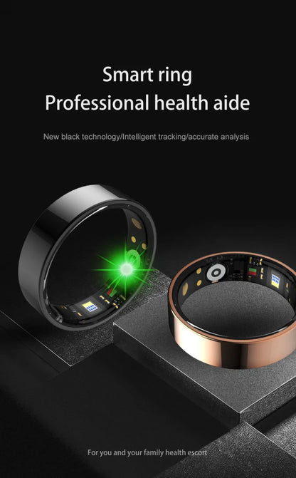 2025 smart ring for women,Sleep, Heart Rate,Oxygen Monitor, 5ATM Waterproof,Bluetooth TK5 sports rings for men,Holiday Gift