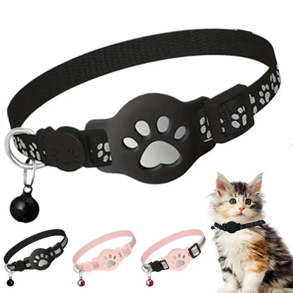  Pet Positioning Collar Waterproof Dog Cat GPS Animal Tracking Movement Alert Anti Lost Tracker Night Reflective Collar