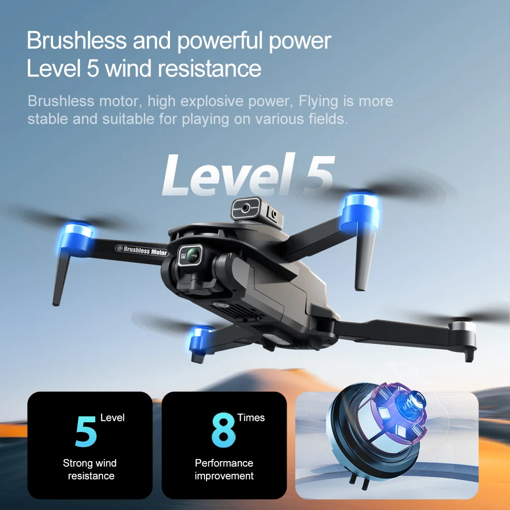 2025 V168 MAX GPS Drone Professional 8K Camera Aerial FPV Brush Avoiding Obstacle with Large Screen Remote Control Folding Dron