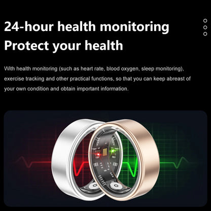 Smart Ring with Long Battery Life Lightweight Design Health Tracking Heart Rate and Blood Oxygen Monitoring Sleep Recording