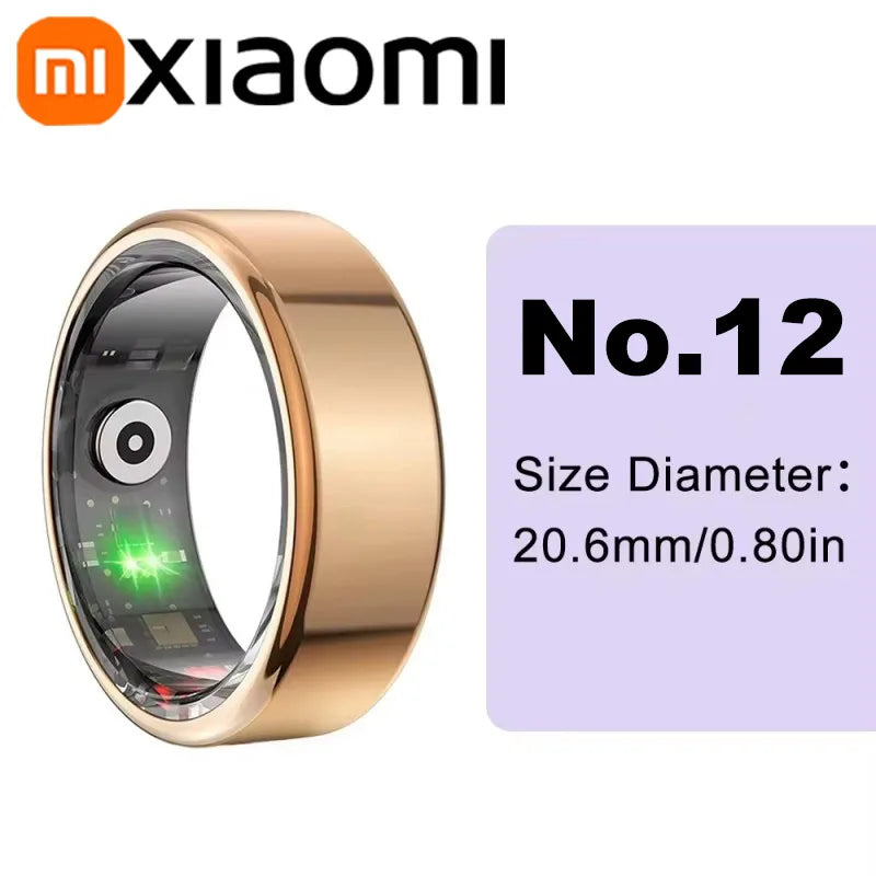Xiaomi Smart-Ring Bluetooth Health Monitoring Blood Oxygen Sleep Heart Rate Multi-sport Modes Waterproof IP68&5ATM Men Women New