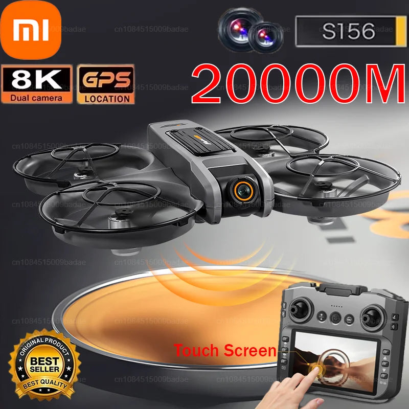 Xiaomi S156 Drone Professional 8K Camera with 5G WiFi FPV UAV Screen Remote Control and Obstacle Avoidance Quadcopter 2025 New