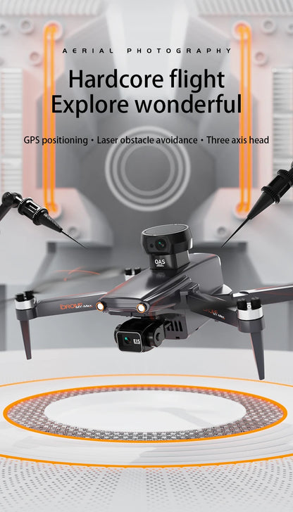 jjrc M105 3-axis Gimbal Screen Control relay version 4.5inch Remote Control Folding GPS Drone Brushless Obstacle Avoidance 8K HD