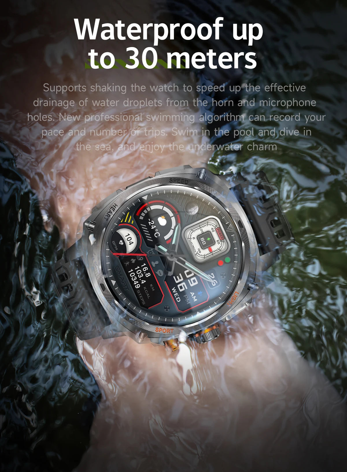 LIGE NEW Smart Watch Men 800mAh Large Battery Bluetooth Call IP67 Waterproof Smartwatch 100+Sport Health Monitor Smartwatches