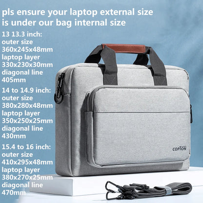 Men Laptop Bag 13.3 14 15.6 inch for Macbook Air Pro 13 15 16 HP Huawei Asus Acer Dell Xiaomi Lenovo Shoulder Handbags Briefcase