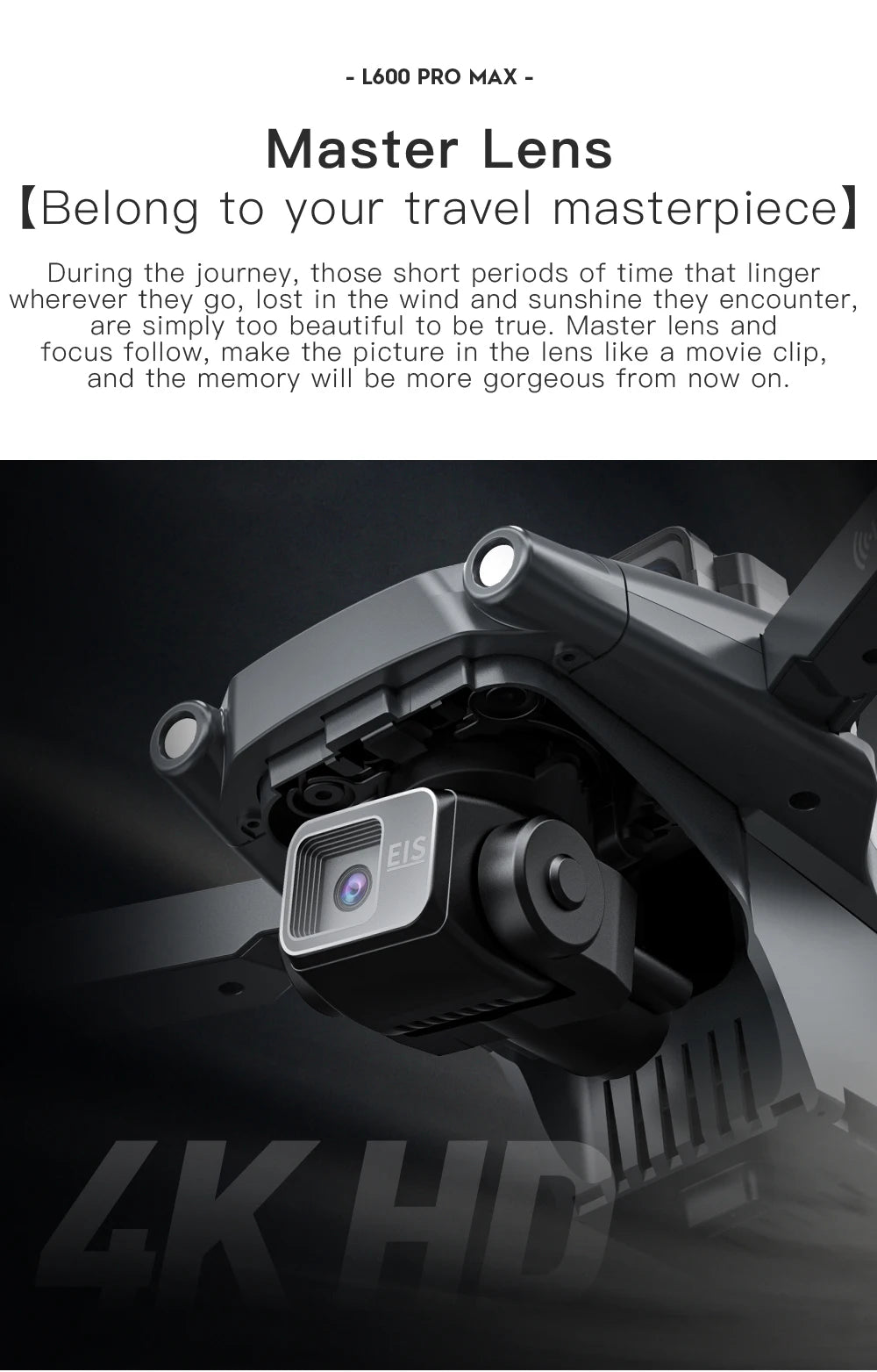 L600 PRO MAX GPS Drone Professional 4K 3-Axis PTZ HD Dual Camera Obstacle Avoidance Brushless Motor 5G WIFI RC Quadcopter Toys