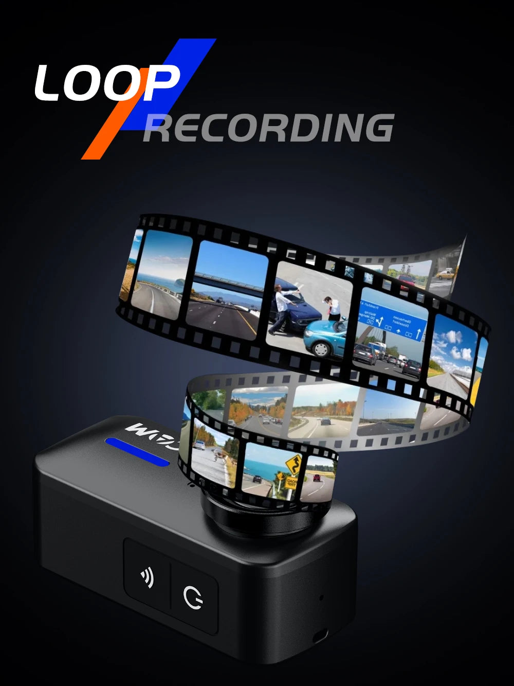 SJCAM C110+ Magnetic Combo Action Camera，4K 30FPS WiFi Sports Camera IP65 Waterproof with 200Min Battery