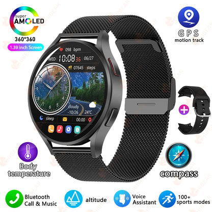 2025 New Watch 6 Pro Customized Watch Face Voice Call smartwatch Men GPS Sports Fitness Tracker Women Smart Watch IOS Android