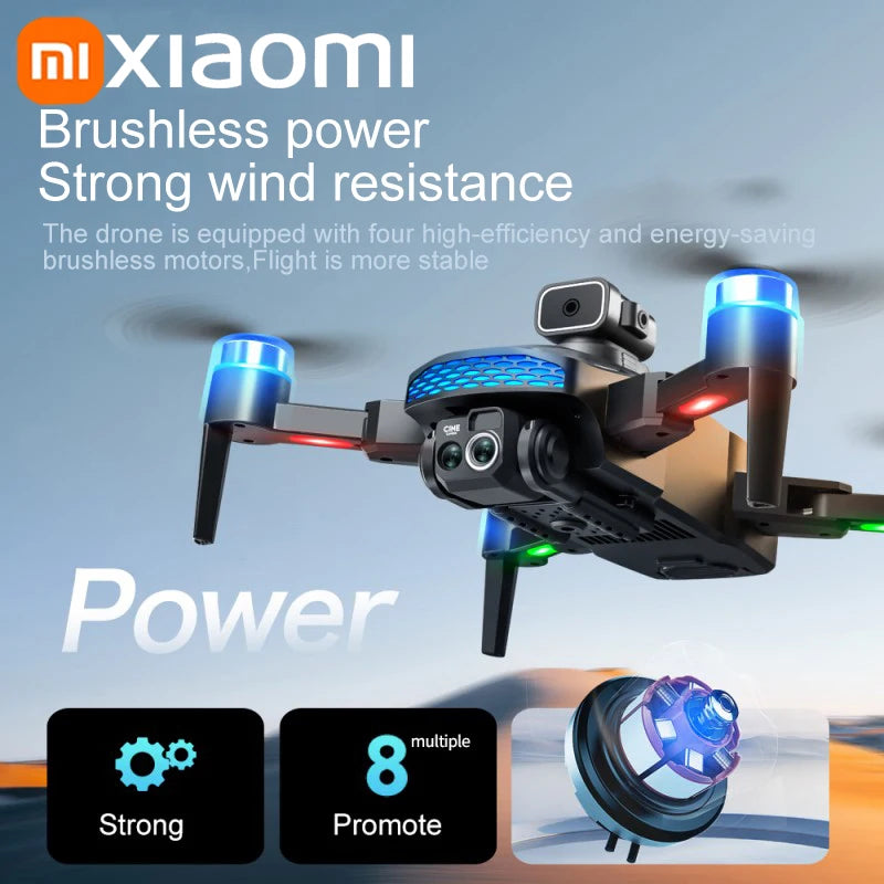 Xiaomi M6 RC Drone 8K Aerial HD Dual Camera 5G WIFI Intelligent Obstacle Avoidance With Screen GPS Ruturn Brushless Power Drone