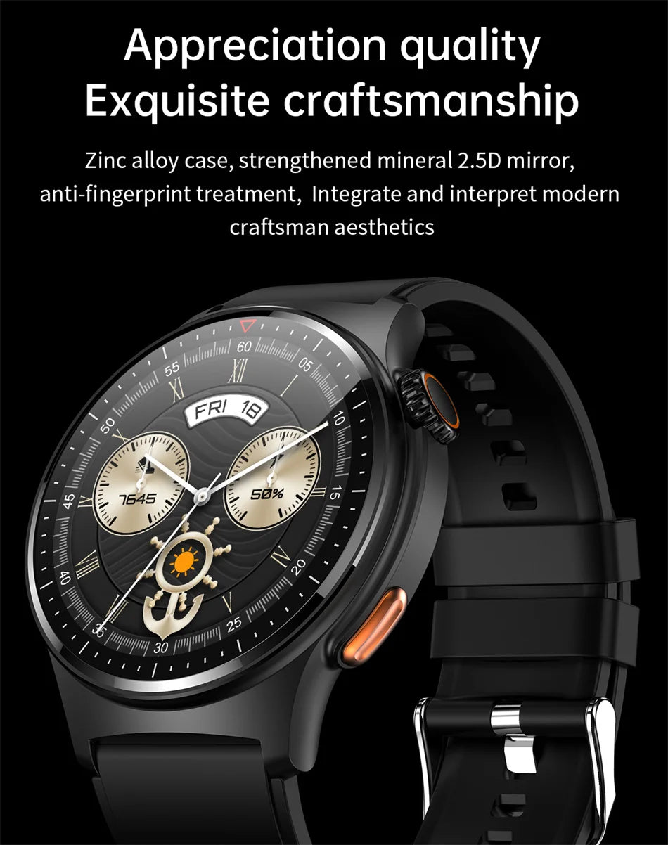 Men's Bluetooth Call Smart Watch GPS Sports NFC Health Monitoring Weather Data Waterproof Smartwatch 2025 New