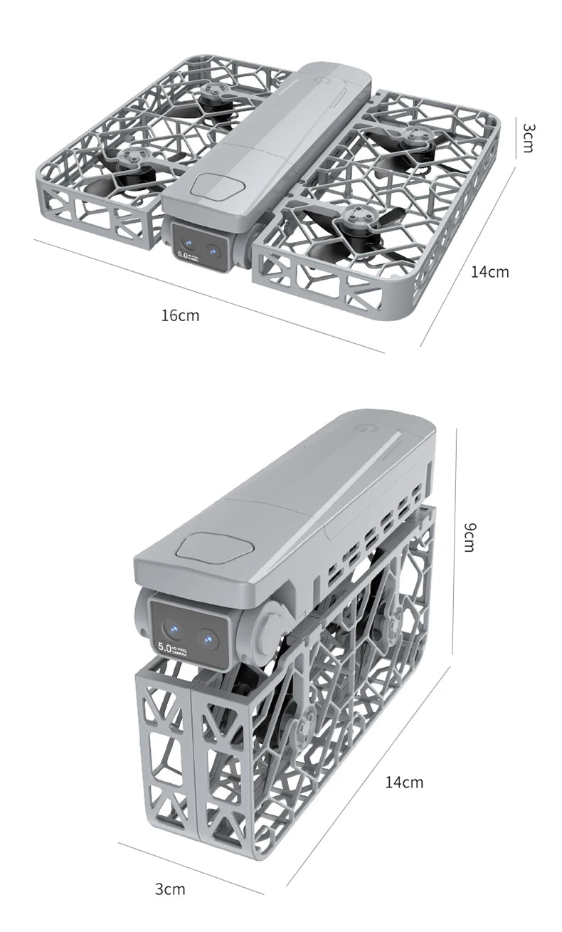 Original Mini Drone Flying Camera S161 RC Dron 8K HD Aerial Photography Pocket UAV with Screen Control Brushless Full Enclosure