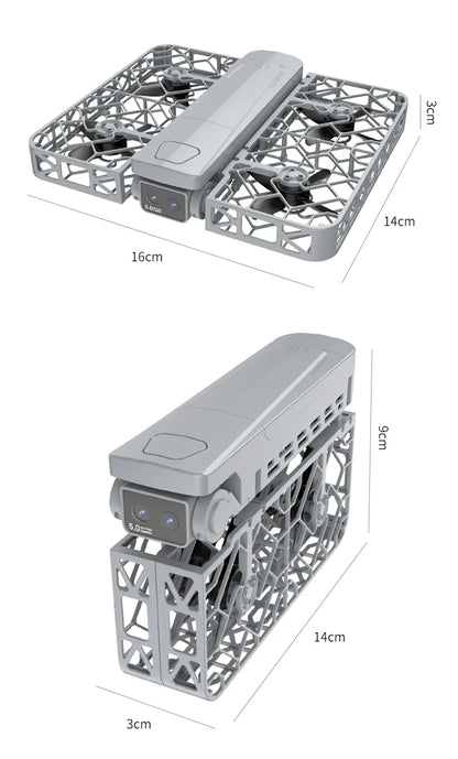 Original Mini Drone Flying Camera S161 RC Dron 8K HD Aerial Photography Pocket UAV with Screen Control Brushless Full Enclosure