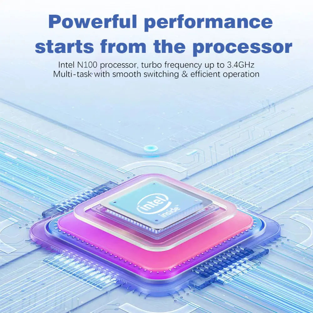 CRELANDER Intel N100 Notebook 15.6 " 2K +7" Touch Screen Quad Core 16GB WIFI Windows11 Portablet PC Computer Dual Screen Laptop