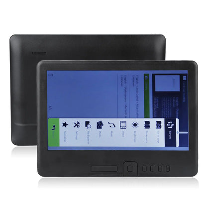 E Reader 7in Color  LCD 16:9 Screen HD 800x480 380MHz Black Protective Case Portable E Reader for EPUB PDF TXT E Reader