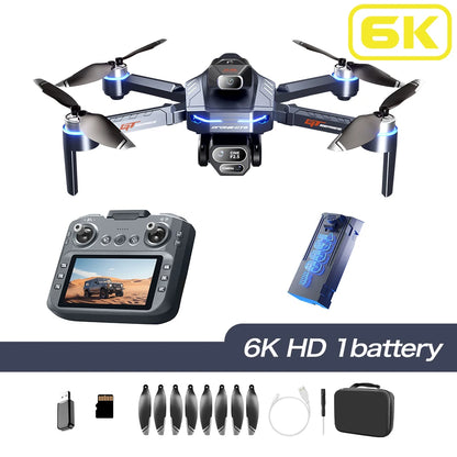 GT8 Drone 6K HD Camera Obstacle Avoidance Aerial Photography Brushless Drone with Screen Foldable RC Drone  four-axis Drone