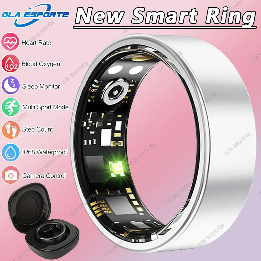 Smart Ring Multifunctional Rings Bluetooth Health Monitoring Ring Sleep Monitor Heart Rate Ring Waterproof Men Women Smart Ring
