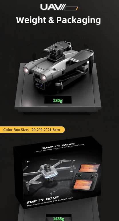 JJRC X28 Pro GPS Drone 4K Professional HD Dual Camera With Screen 5G WIFI 360° Obstacle Avoidance Brushless Rc Quadcopter Drone