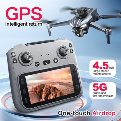 2025 K18 Max Airdrop GPS Drone 5G Screen Control Dual Camera Obstacle Avoidance 8K Aerial Photography Brushless Quadrotor Toy