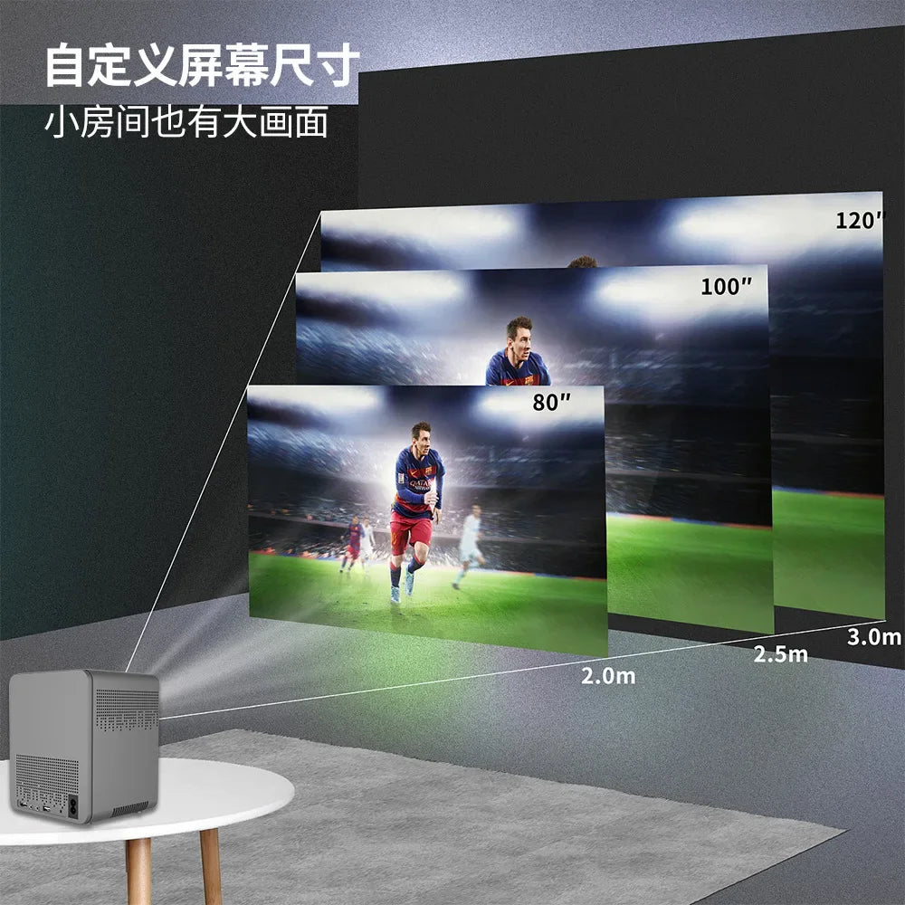 LCD Projector T03 Android Portable 4K Projector Home 1080P Projector