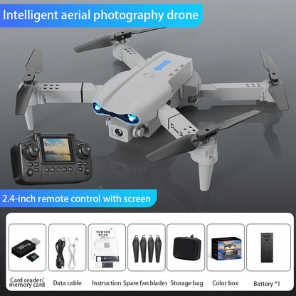 E99 Air Screen Control Drone Professional Wide RC Dron HD 4K Camera Foldable Helicopter Aircraft Quadcopter Drone Kid Gift Toys