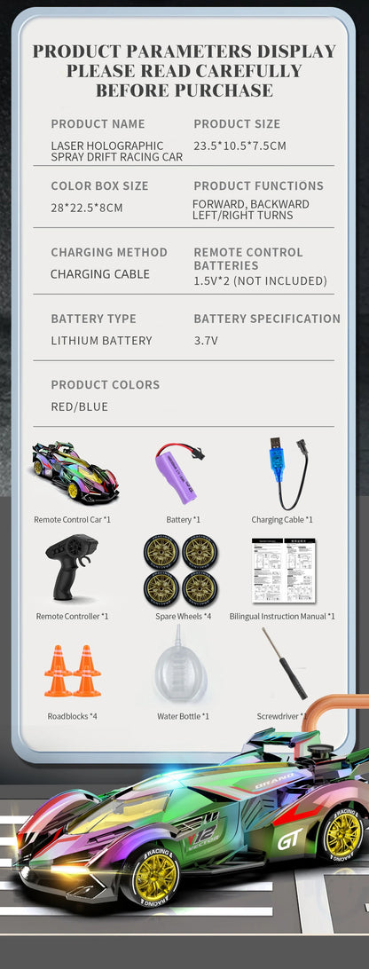 Rc Car 4Ch High-Speed Remote Control Drift Racing Car Electric Sportscar Toy Vehicle Model Toys for Boys Kids Birthday Gift