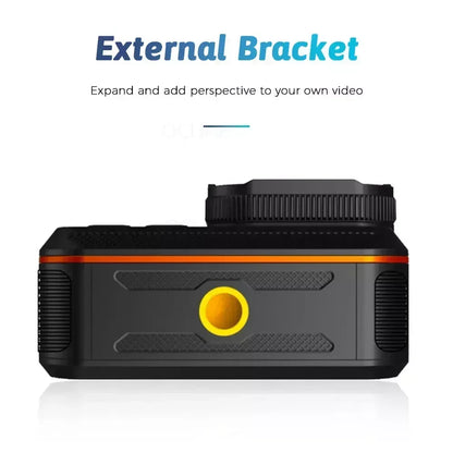 4K HD 60FPS Mini Camera Wifi Outdoor Sport 170° Wide Angle Action Kam Waterproof Bike Motorcycle Helmet Body Cam with LED Screen