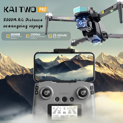 KAITWO Pro GPS Drone HD Camera Aerial Photography FPV 4K 3-axis Anti-shake Gimbal Brushless Obstacle Avoidance Quadcopter Toys ﻿