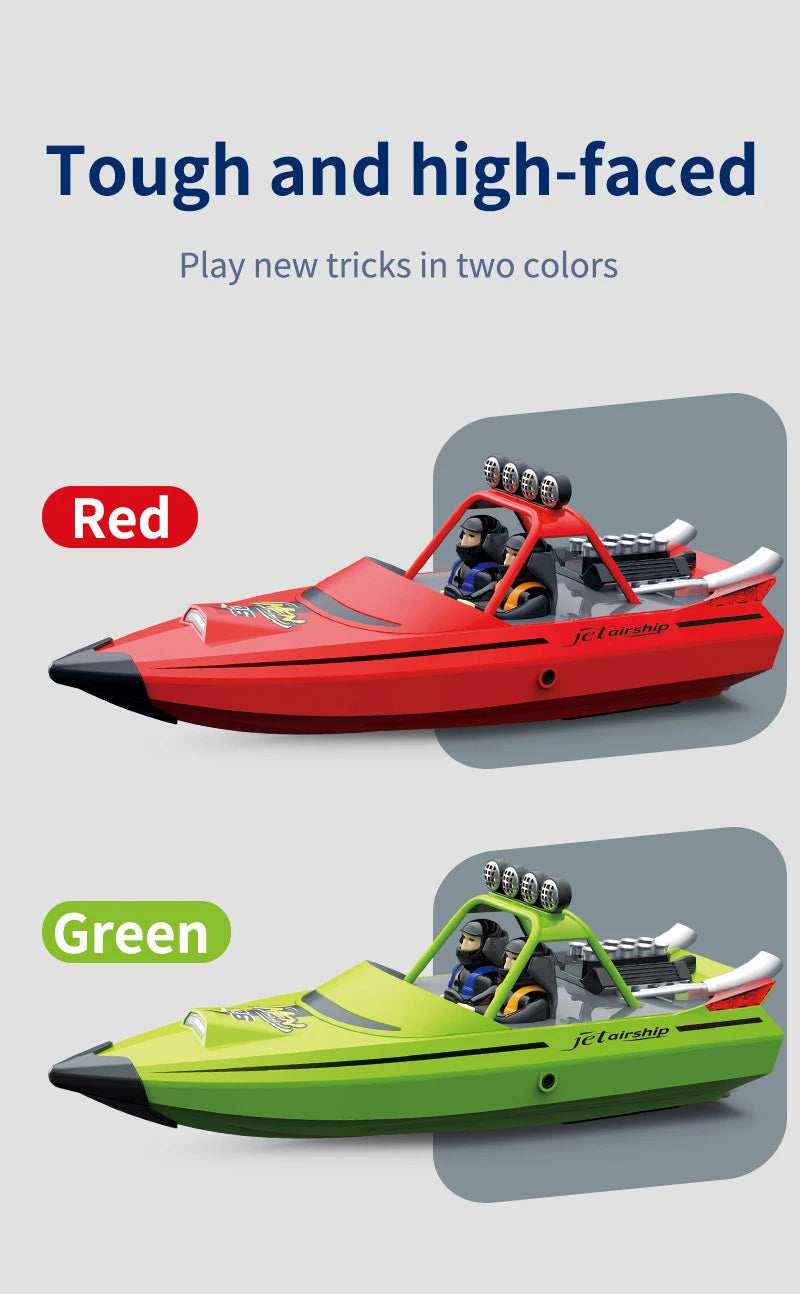 TY725 RC Boat TURBOJET PUMP High-Speed Remote Control Jet Boat Low Battery Alarm Function Adult Children Toys Gift