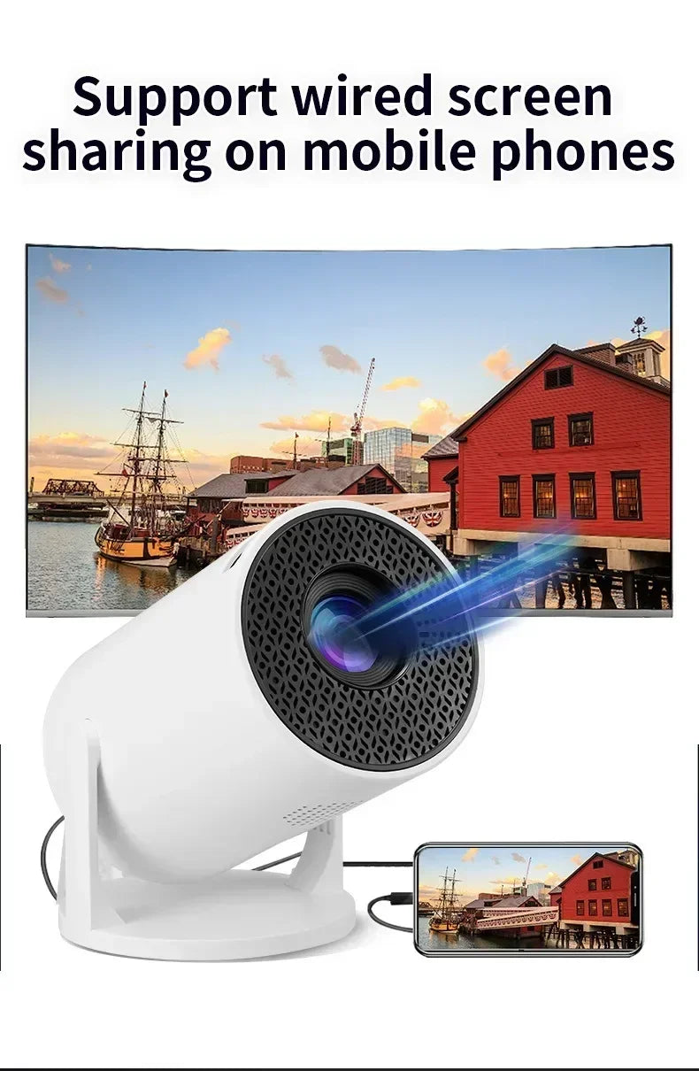 Projector  270° Adjustable LED 1080P Portable Movie Projector for Android Phone USB TV Stick Laptop