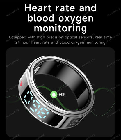 Xiaomi Smart Ring 2025 Display Screen Gestures Control Video 5ATM Waterproof Remote Camera Blood Oxygen Monitor Sports ring New
