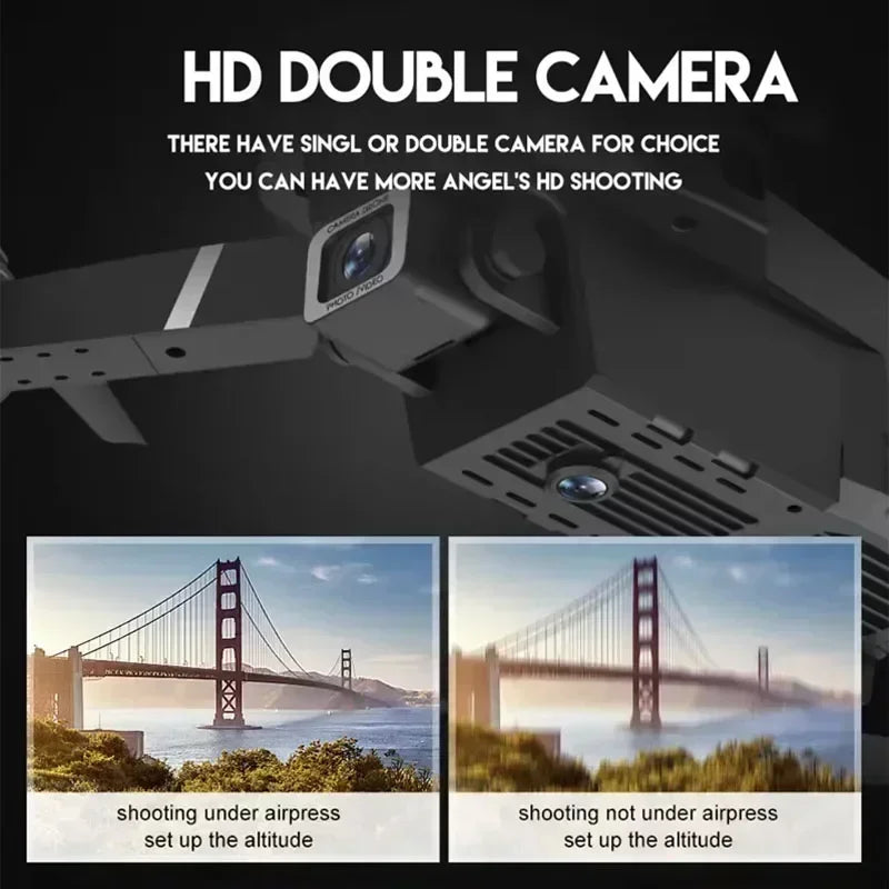 2025 E88 Professional Wide Angle RC Dron HD 4K Camera Mode Foldable Helicopter Aircraft Quadcopter Drone Kid Gift Toys ﻿