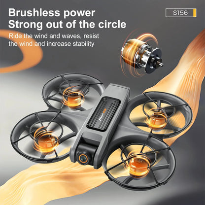 S156 Drone Professional 4K HD Dual ESC Camera FPV WiFi RC Dron Brushless Motor with Optical Flow Positioning Quadcopter Drone