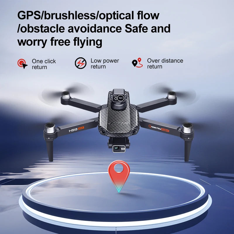 New K918 Drone GPS 8K Professional HD 360° Dual Cameras 5G WIFI Brushless Motors Obstacle Avoidance Foldable Quadcopter