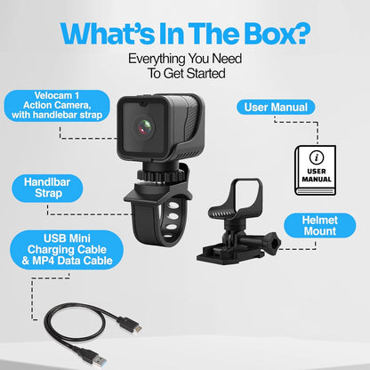 1080P HD Portable Sports Mini Camera with Hotspot WiFi Waterproof Camera, Motorcycle and Bike Camera Anti Shake Outdoor Sports