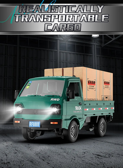 RC Truck 1:16 2.4GHZ RC Car Simulation Drift Climbing Truck With Spray and LED Lights RC Electric Truck Model Boy's Toys Gifts