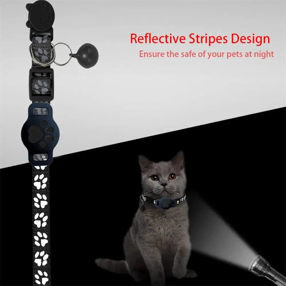  Pet Positioning Collar Waterproof Dog Cat GPS Animal Tracking Movement Alert Anti Lost Tracker Night Reflective Collar