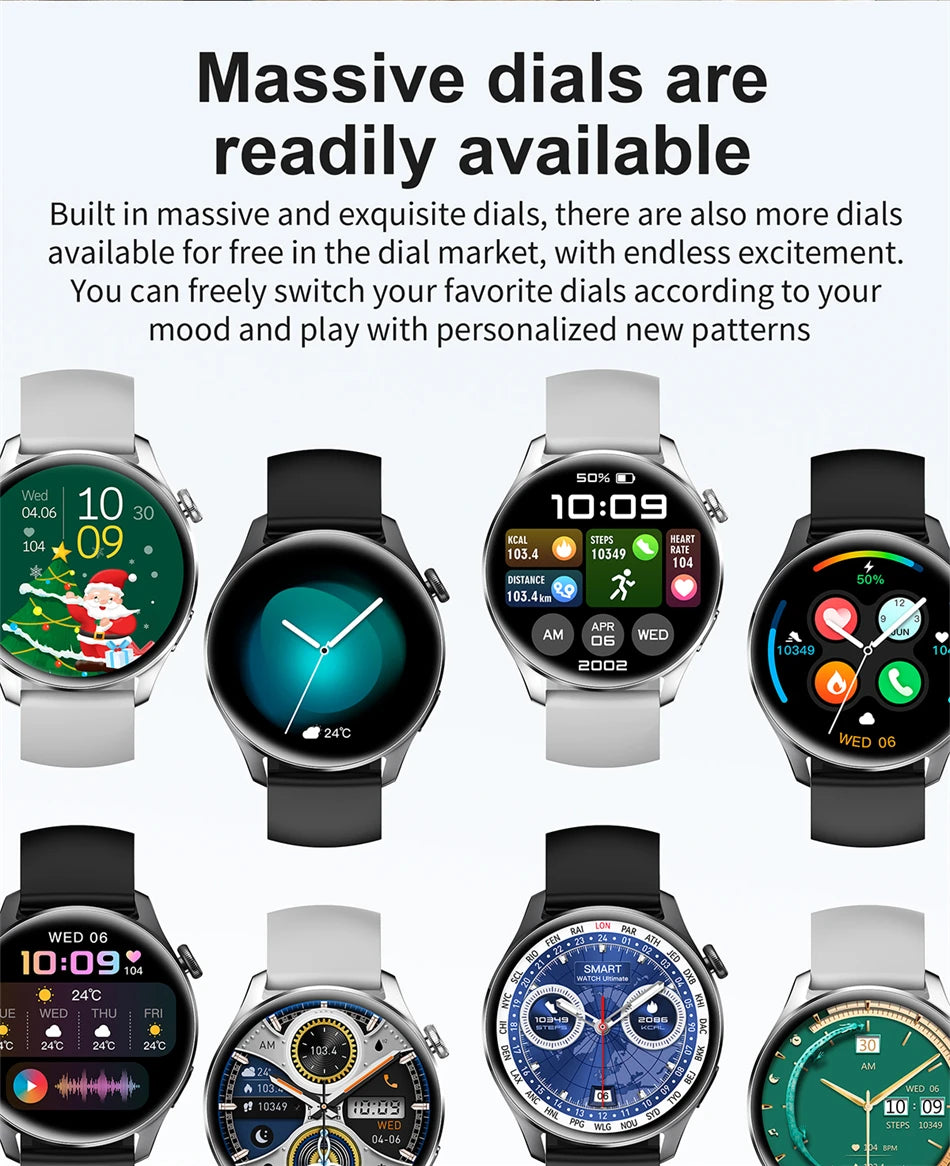 2025 New Watch 3 Smart Watch Men 1.53 Inch HD Screen GPS Fitness tracker Bluetooth Call Health IP67 Waterproof Smartwatch Man