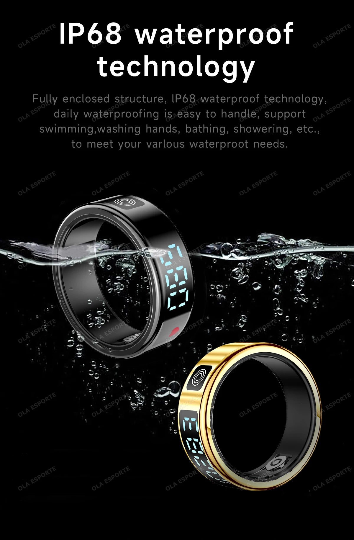 Xiaomi Smart Ring 2025 Display Screen Gestures Control Video 5ATM Waterproof Remote Camera Blood Oxygen Monitor Sports ring New