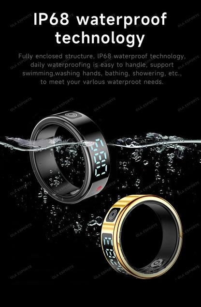 Xiaomi Smart Ring 2025 Display Screen Gestures Control Video 5ATM Waterproof Remote Camera Blood Oxygen Monitor Sports ring New